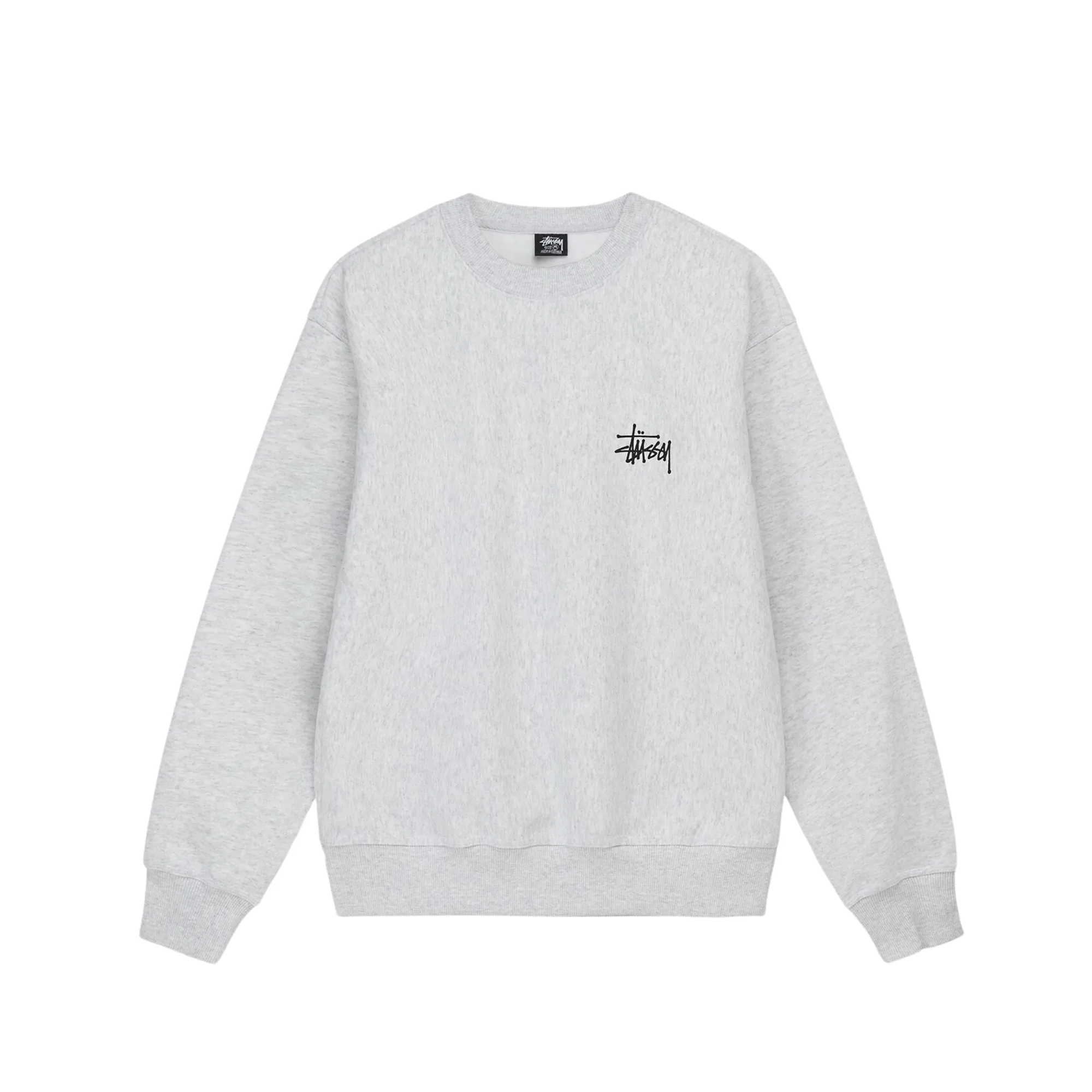 Stssy Basic Crew Ash Heather