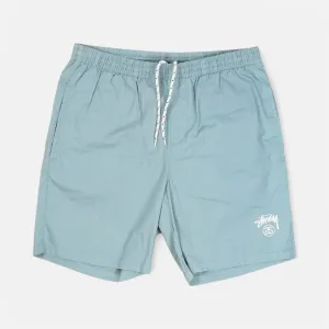 Stssy Blue Spellout Shorts (30)
