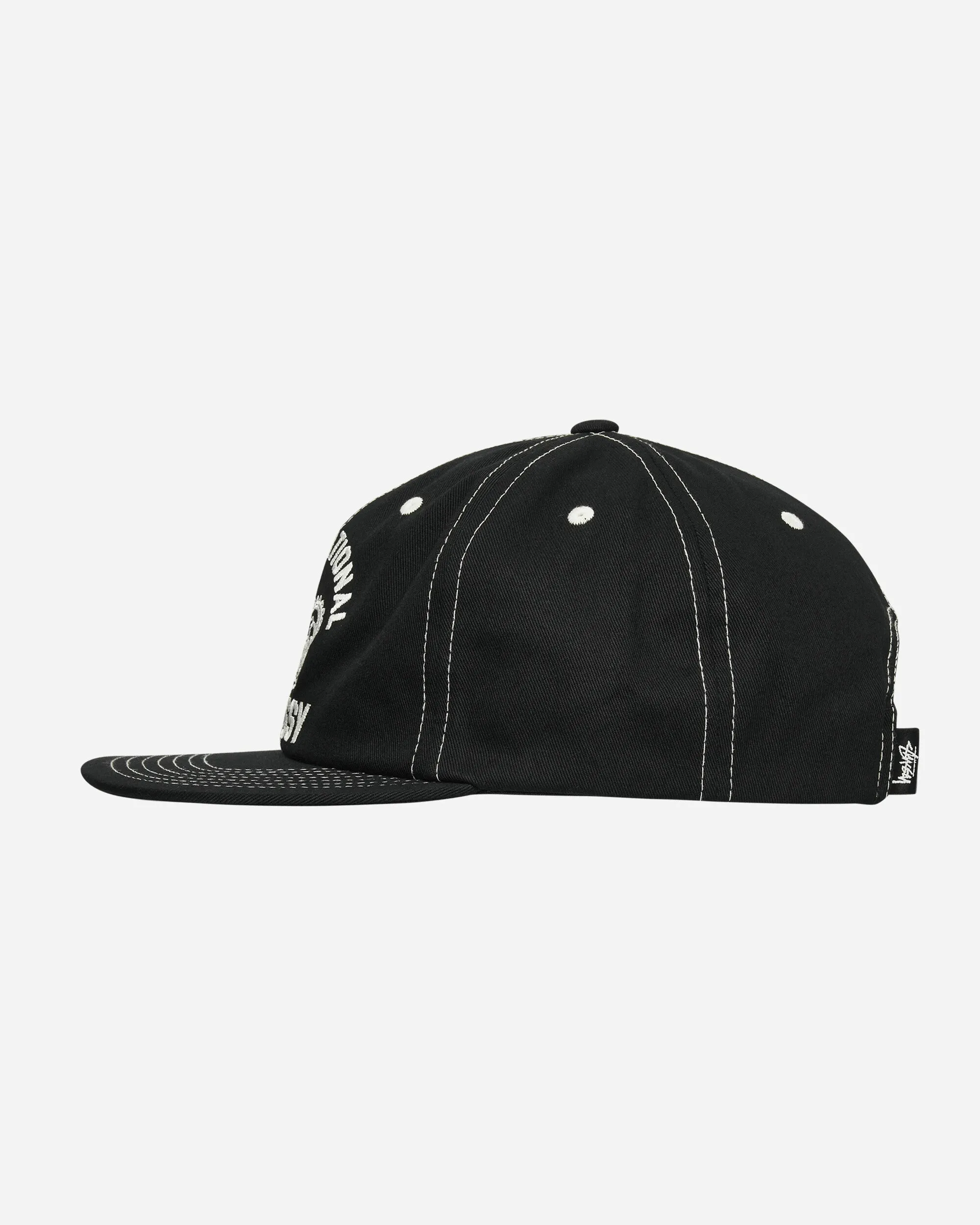 Stssy International Crown Strapback Cap Black