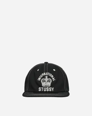 Stssy International Crown Strapback Cap Black