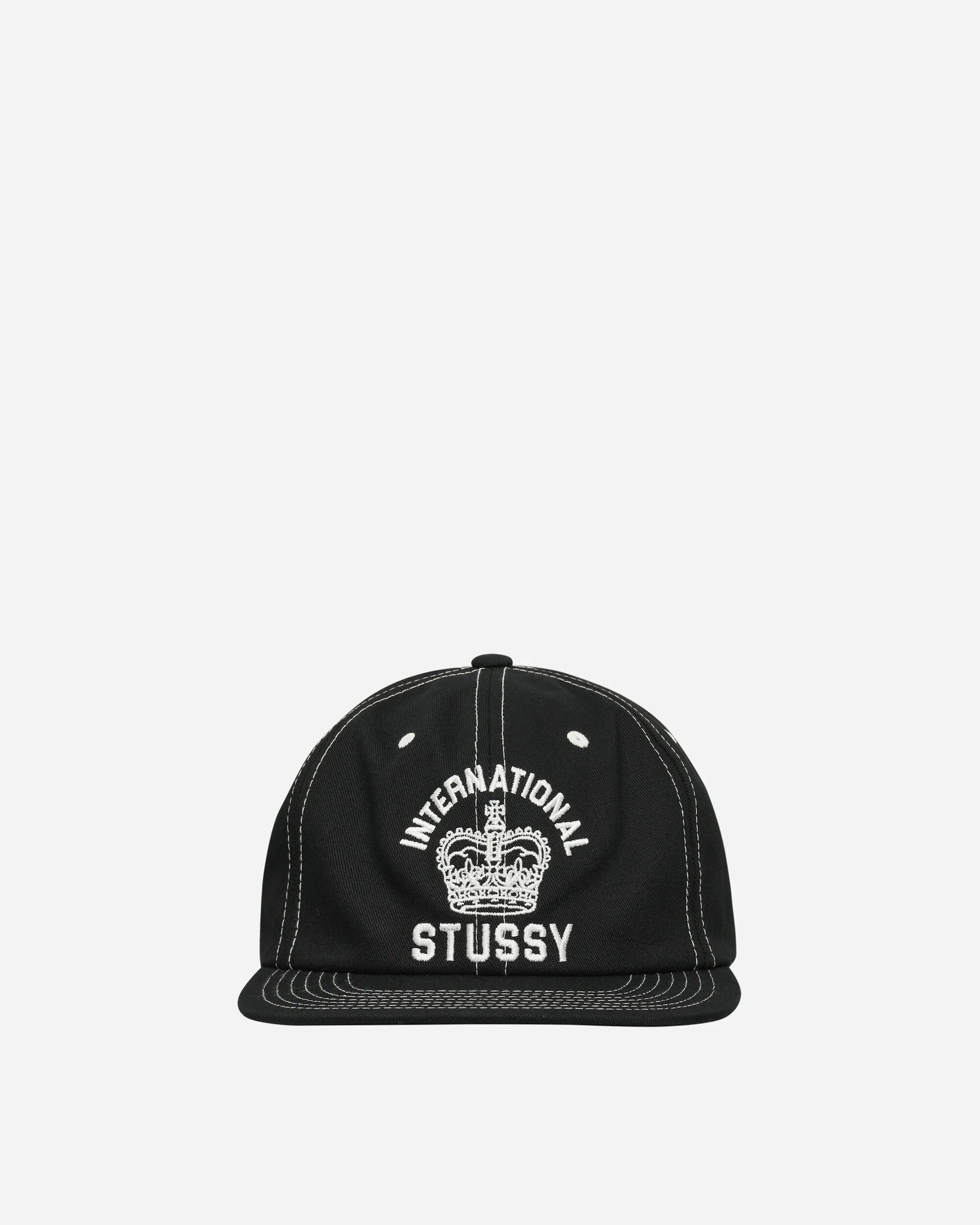 Stssy International Crown Strapback Cap Black