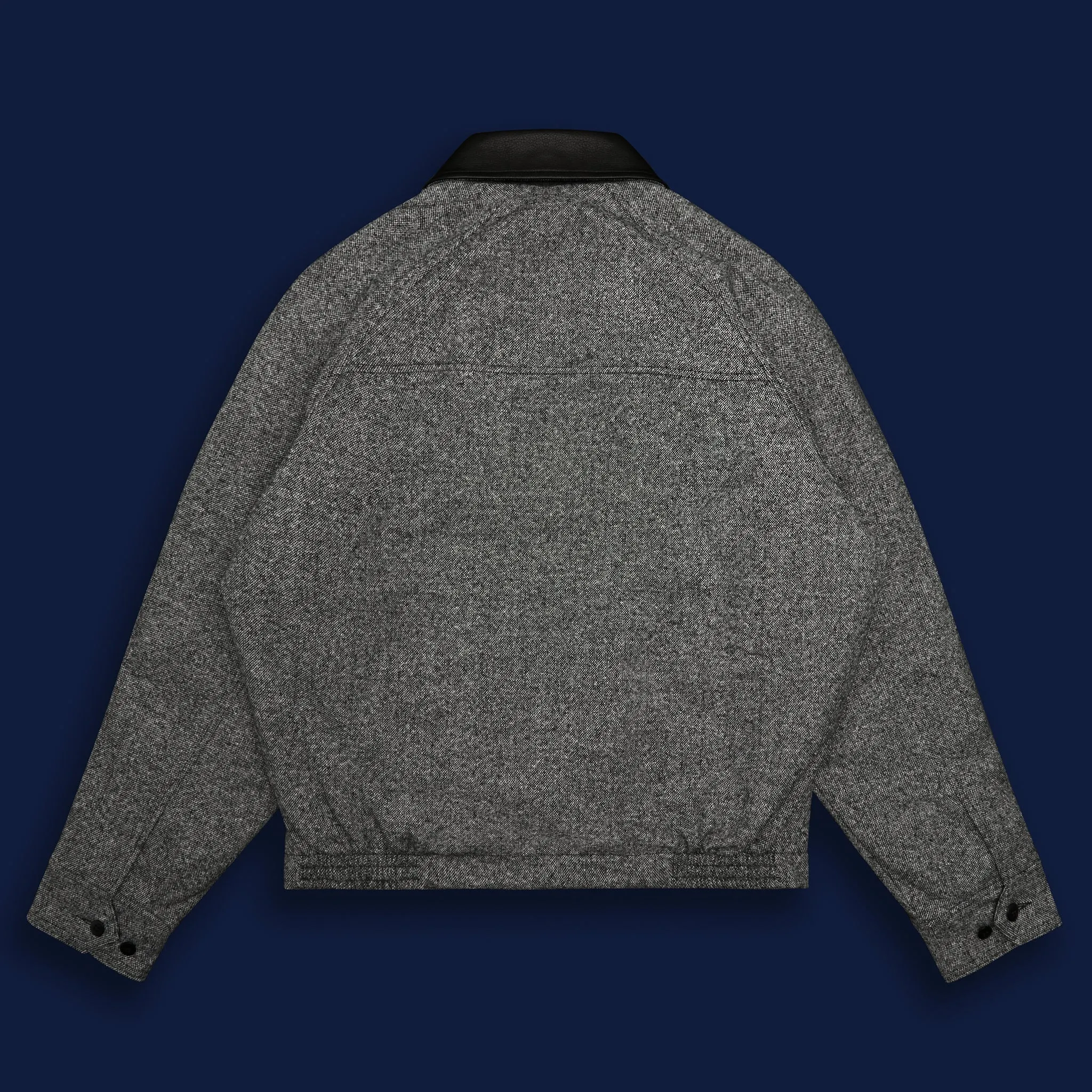 THE DUNBAR - Black/Cream Donegal Wool Classic Fit